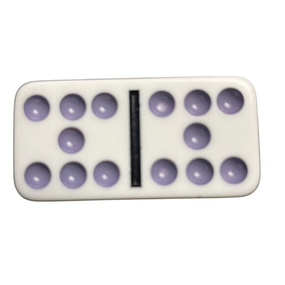 Double Twelve Dominoes Replacement Tile 7 7  Color Dot mq - Picture 1 of 3